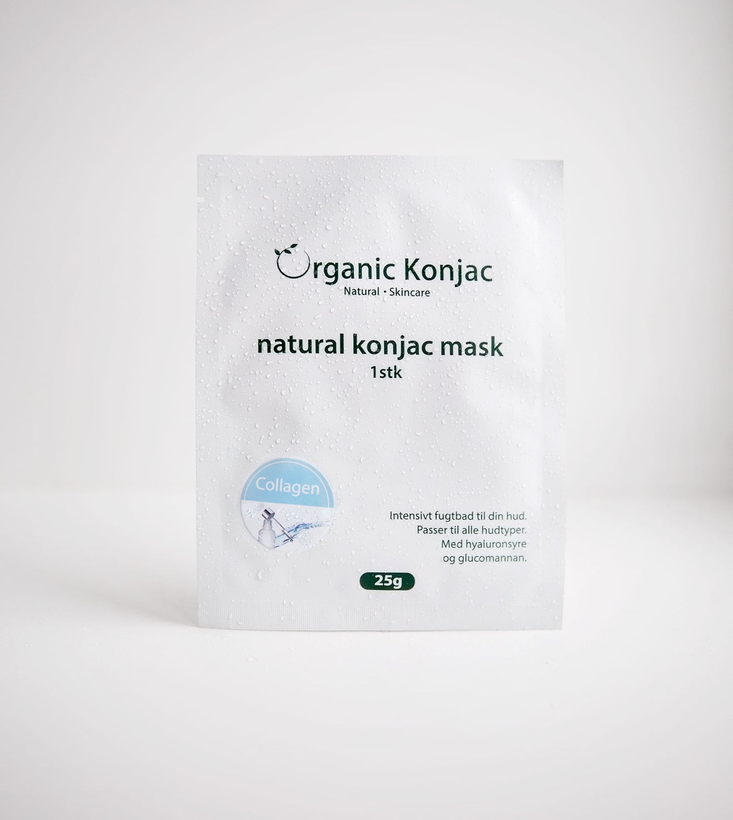 Organic Konjac Collagen mask - 100% naturlig - Antiage og celle-regenerende